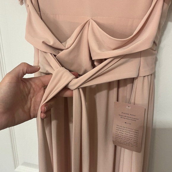Anthropologie BHLDN Blush Pink Mendoza Maxi Dress NWT Sz 4 - Picture 11 of 16